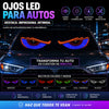 Ojos LED Inteligentes para Parabrisas | Transforma Tu Auto en Minutos