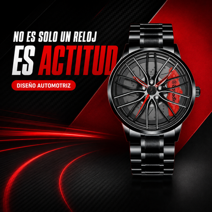 Reloj RPM Black – Diseño de Rin Deportivo  (ENVIOS GRATIS)